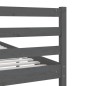 Giroletto Grigio in Legno Massello 150x200 cm 5FT King Size Giroletto Grigio in Legno Massello 150x200 cm 5FT King Size