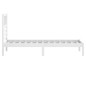 Giroletto Bianco in Legno Massello di Pino 100x200 cm