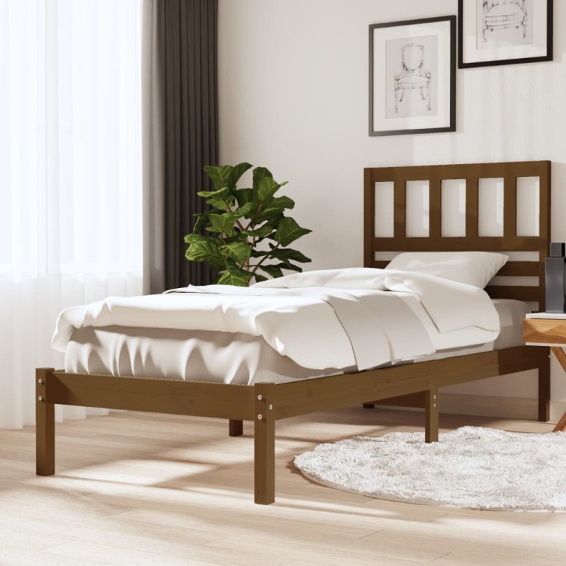 Giroletto Legno Massello Miele 75x190cm 2FT6 Piccolo Singolo Giroletto Legno Massello Miele 75x190cm 2FT6 Piccolo Singolo