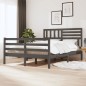 Giroletto Grigio in Legno Massello 120x190cm 4FT Piccolo Doppio Giroletto Grigio in Legno Massello 120x190cm 4FT Piccolo Doppio