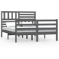 Giroletto Grigio in Legno Massello 120x190cm 4FT Piccolo Doppio Giroletto Grigio in Legno Massello 120x190cm 4FT Piccolo Doppio