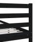 Giroletto Nero in Legno Massello 135x190 cm 4FT6 Doppio