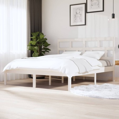 Giroletto Bianco in Legno Massello 180x200 cm 6FT Super King