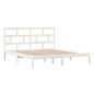 Giroletto Bianco in Legno Massello 180x200 cm 6FT Super King Giroletto Bianco in Legno Massello 180x200 cm 6FT Super King