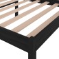 Giroletto Nero in Legno Massello di Pino 90x190 cm 3FT Single Giroletto Nero in Legno Massello di Pino 90x190 cm 3FT Single