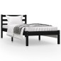 Giroletto in Legno di Pino 75x190 cm Nero 2FT6 Small Single Giroletto in Legno di Pino 75x190 cm Nero 2FT6 Small Single