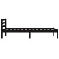 Giroletto in Legno di Pino 75x190 cm Nero 2FT6 Small Single Giroletto in Legno di Pino 75x190 cm Nero 2FT6 Small Single