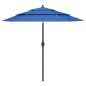 Ombrellone a 3 Livelli con Palo in Alluminio Azzurro 2,5 m Ombrellone a 3 Livelli con Palo in Alluminio Azzurro 2,5 m