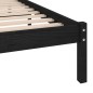 Giroletto Nero in Legno Massello 90x190 cm 3FT Single Giroletto Nero in Legno Massello 90x190 cm 3FT Single