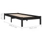 Giroletto Nero in Legno Massello 90x190 cm 3FT Single Giroletto Nero in Legno Massello 90x190 cm 3FT Single