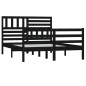 Giroletto Nero in Legno Massello 120x190cm 4FT Piccolo Doppio Giroletto Nero in Legno Massello 120x190cm 4FT Piccolo Doppio