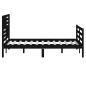 Giroletto Nero in Legno Massello 120x190cm 4FT Piccolo Doppio Giroletto Nero in Legno Massello 120x190cm 4FT Piccolo Doppio