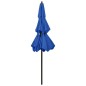 Ombrellone a 3 Livelli con Palo in Alluminio Azzurro 2,5 m Ombrellone a 3 Livelli con Palo in Alluminio Azzurro 2,5 m
