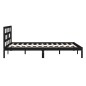 Giroletto in Legno Massello Nero 120x190 cm 4FT Small Double Giroletto in Legno Massello Nero 120x190 cm 4FT Small Double