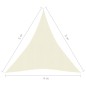 Vela Parasole 160 g/m² Crema 4x5x5 m in HDPE Vela Parasole 160 g/m² Crema 4x5x5 m in HDPE