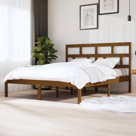 Giroletto Miele in Legno Massello 180x200 cm 6FT Super King