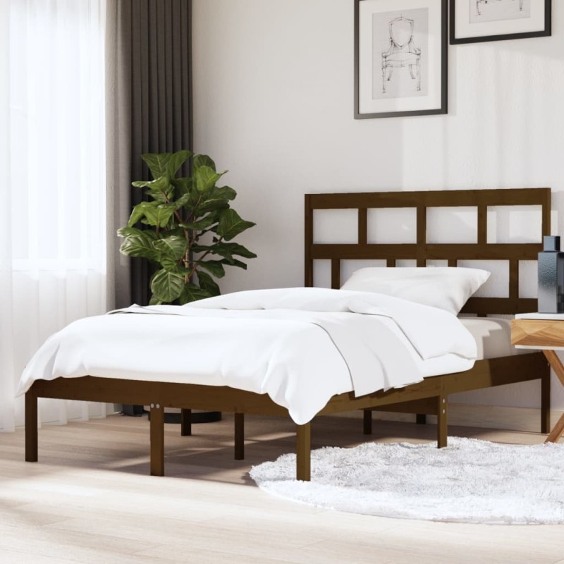 Giroletto Miele in Legno Massello 150x200 cm 5FT King Size Giroletto Miele in Legno Massello 150x200 cm 5FT King Size