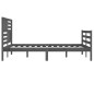 Giroletto Grigio in Legno Massello 180x200 cm 6FT Super King Giroletto Grigio in Legno Massello 180x200 cm 6FT Super King