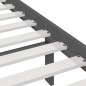 Giroletto Grigio in Legno Massello 180x200 cm 6FT Super King Giroletto Grigio in Legno Massello 180x200 cm 6FT Super King