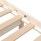 Giroletto Bianco in Legno Massello 150x200 cm 5FT King Size Giroletto Bianco in Legno Massello 150x200 cm 5FT King Size