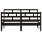 Giroletto Nero in Legno Massello di Pino 140x190 cm Giroletto Nero in Legno Massello di Pino 140x190 cm