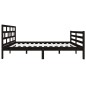 Giroletto Nero in Legno Massello 135x190 cm 4FT6 Doppio Giroletto Nero in Legno Massello 135x190 cm 4FT6 Doppio