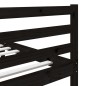 Giroletto Nero in Legno Massello 135x190 cm 4FT6 Doppio Giroletto Nero in Legno Massello 135x190 cm 4FT6 Doppio