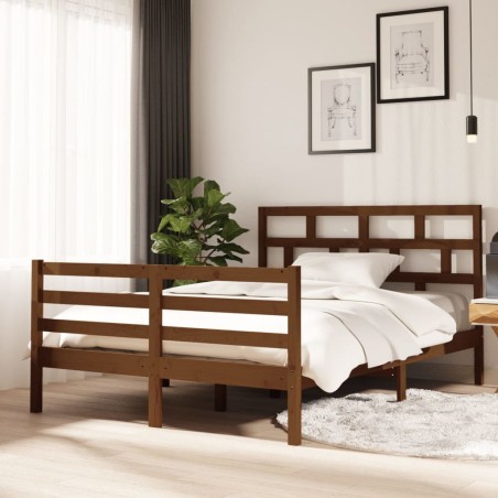 Giroletto Miele in Legno Massello 135x190 cm 4FT6 Double
