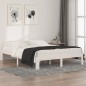 Giroletto Bianco in Legno Massello 150x200 cm 5FT King Size Giroletto Bianco in Legno Massello 150x200 cm 5FT King Size