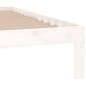 Giroletto Bianco in Legno Massello 150x200 cm 5FT King Size Giroletto Bianco in Legno Massello 150x200 cm 5FT King Size