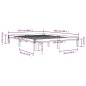 Giroletto Bianco in Legno Massello 150x200 cm 5FT King Size Giroletto Bianco in Legno Massello 150x200 cm 5FT King Size