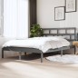 Giroletto Grigio in Legno Massello 135x190 cm 4FT6 Double