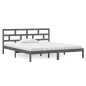 Giroletto Grigio in Legno Massello 135x190 cm 4FT6 Double
