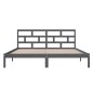 Giroletto Grigio in Legno Massello 135x190 cm 4FT6 Double