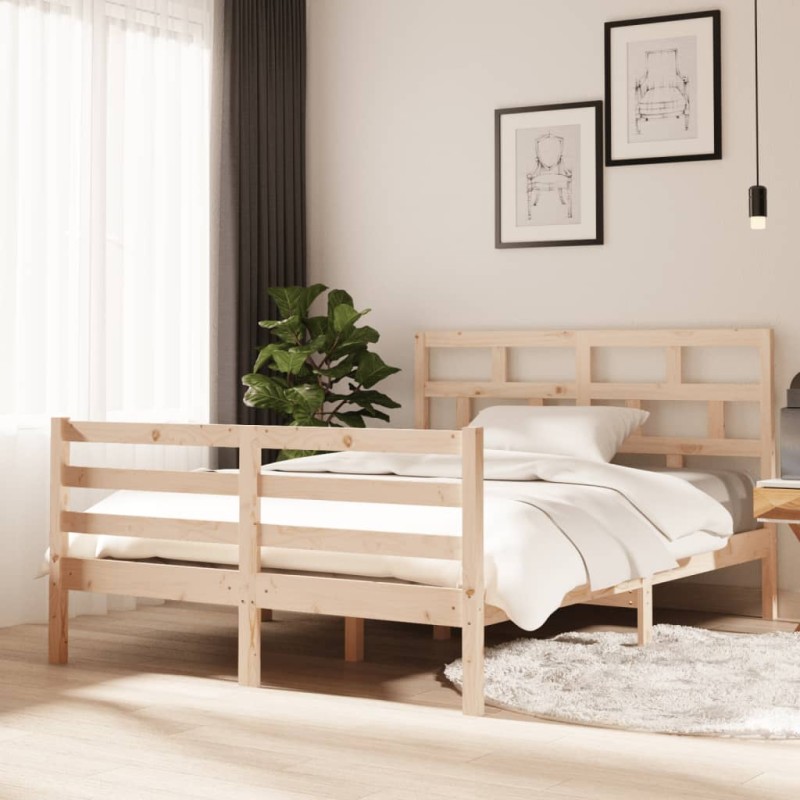 Giroletto in Legno Massello 135x190 cm 4FT6 Double Giroletto in Legno Massello 135x190 cm 4FT6 Double