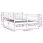 Giroletto in Legno Massello 135x190 cm 4FT6 Double Giroletto in Legno Massello 135x190 cm 4FT6 Double