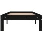 Giroletto Legno Massello Nero 75x190 cm 2FT6 Small Single Giroletto Legno Massello Nero 75x190 cm 2FT6 Small Single
