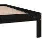 Giroletto Legno Massello Nero 75x190 cm 2FT6 Small Single Giroletto Legno Massello Nero 75x190 cm 2FT6 Small Single