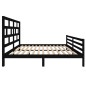 Giroletto Nero in Legno Massello 180x200 cm 6FT Super King Giroletto Nero in Legno Massello 180x200 cm 6FT Super King