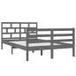 Giroletto Grigio in Legno Massello 120x190 cm 4FT Small Double Giroletto Grigio in Legno Massello 120x190 cm 4FT Small Double