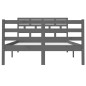 Giroletto Grigio in Legno Massello 120x190 cm 4FT Small Double Giroletto Grigio in Legno Massello 120x190 cm 4FT Small Double