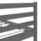 Giroletto Grigio in Legno Massello 120x190 cm 4FT Small Double Giroletto Grigio in Legno Massello 120x190 cm 4FT Small Double