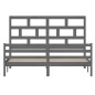 Giroletto Grigio in Legno Massello 180x200 cm 6FT Super King Giroletto Grigio in Legno Massello 180x200 cm 6FT Super King