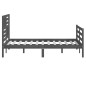 Giroletto Grigio in Legno Massello 140x200 cm Giroletto Grigio in Legno Massello 140x200 cm