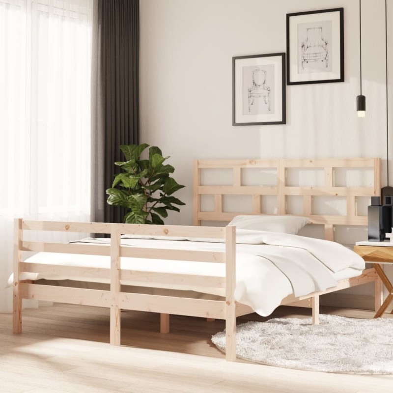 Giroletto in Legno Massello 150x200 cm 5FT King Size Giroletto in Legno Massello 150x200 cm 5FT King Size