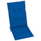 Sedie da Giardino 2 pz con Cuscini Blu Reale Massello di Teak Sedie da Giardino 2 pz con Cuscini Blu Reale Massello di Teak