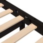 Giroletto Nero in Legno Massello 150x200 cm 5FT King Size Giroletto Nero in Legno Massello 150x200 cm 5FT King Size