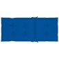 Sedie da Giardino 2 pz con Cuscini Blu Reale Massello di Teak Sedie da Giardino 2 pz con Cuscini Blu Reale Massello di Teak