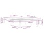 Giroletto Bianco in Legno Massello di Pino 160x200 cm Giroletto Bianco in Legno Massello di Pino 160x200 cm