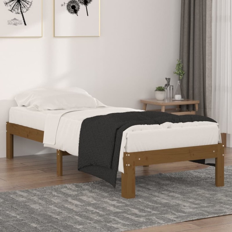 Giroletto Legno Massello Miele 75x190 cm 2FT6 Small Single